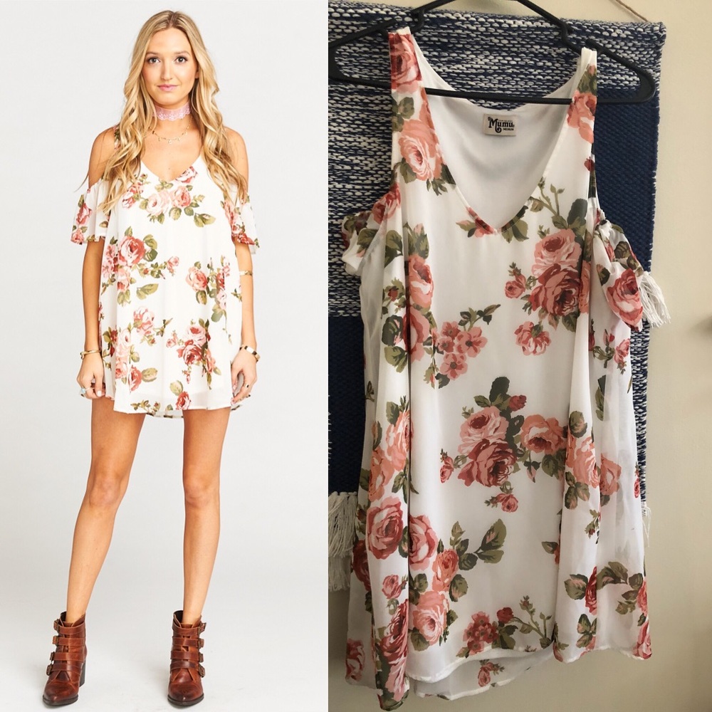 Mumu birdie ruffle dress